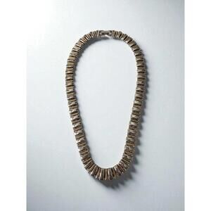 Napier Gold & Silver Tone Collar Necklace – Mixed Metal Statement Piece